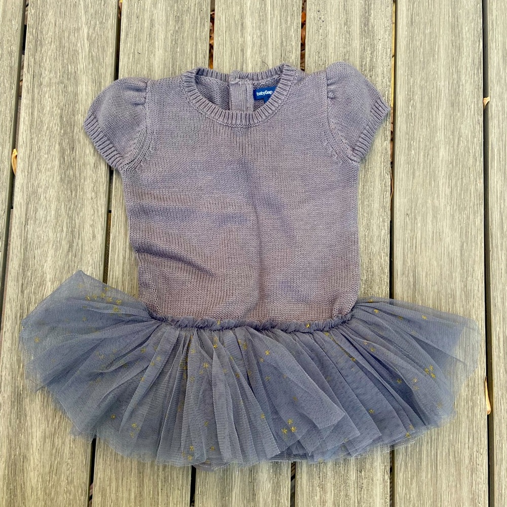 NWT Baby Girl Sweater and Tulle Dress (3-6M)